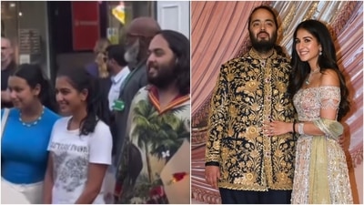 Radhika Merchant and Anant Ambani click pictures with fans during their outing in Panama. (Instagram ) Radhika Merchant and Anant Ambani click pictures with fans during their outing in Panama. (Instagram )