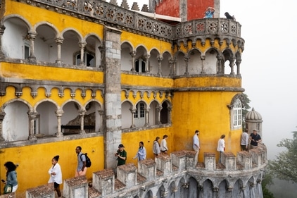 Tourists visit the 19th century Pena Palace in Sintra, Portugal, (AP) Tourists visit the 19th century Pena Palace in Sintra, Portugal, (AP)