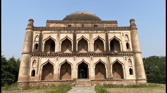 The Chor Gumbad monument in Narnaul which is a state protected archaeological site (HT Photo)