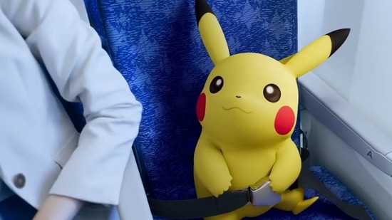 Pokemon fans will love this Japanese airline: World's 1st in-flight safety video featuring Pikachu, Eevee and others