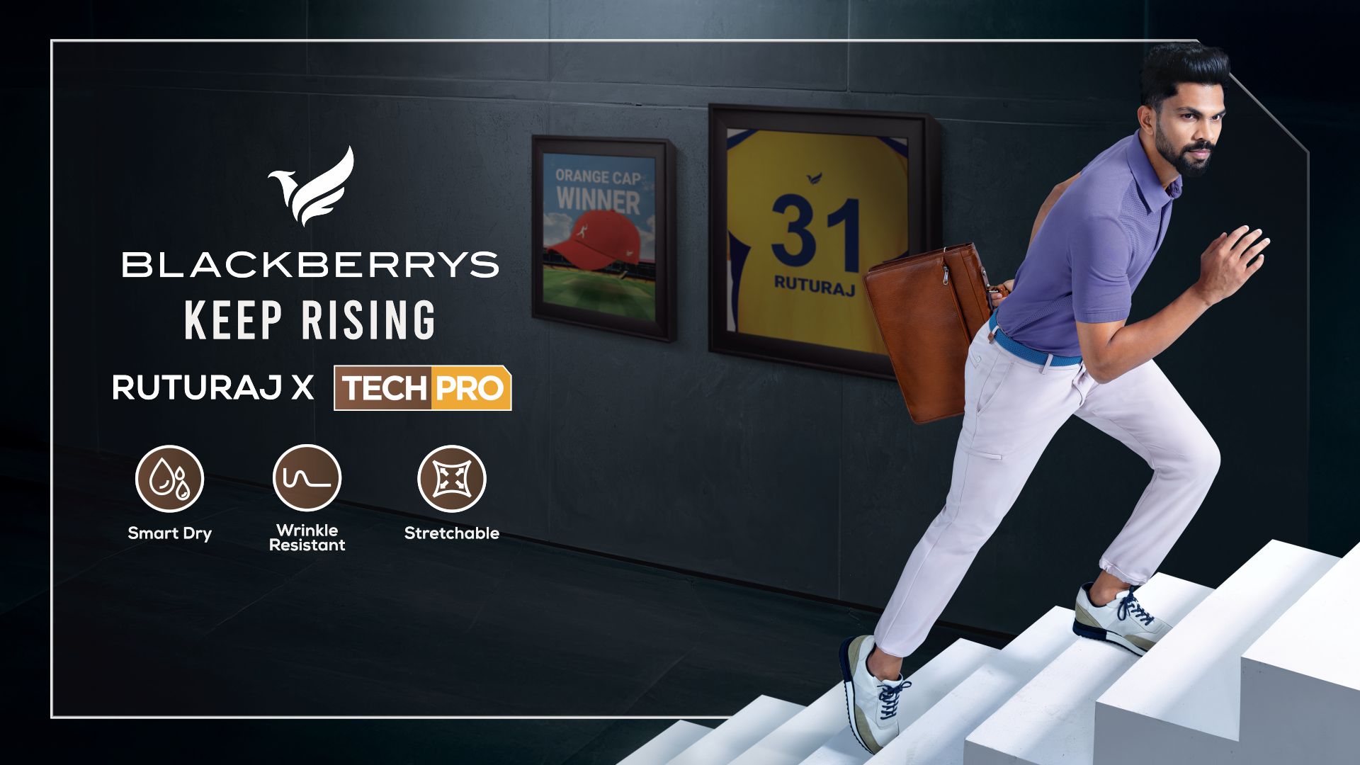 Blackberrys unveils its TechPro Collection with cricketer Ruturaj Gaikwad