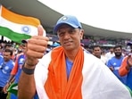 India's head coach Rahul Dravid after Team India wins the ICC Men's T20 World Cup 2024 final India's head coach Rahul Dravid after Team India wins the ICC Men's T20 World Cup 2024 final