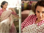 Kangana Ranaut promotes Emergency in a retro saree and blouse look. Kangana Ranaut promotes Emergency in a retro saree and blouse look.