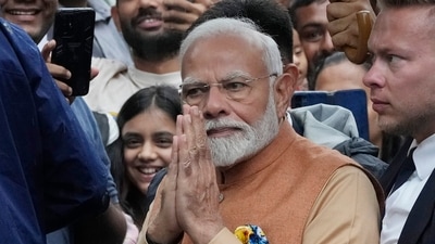 Prime Minister Narendra Modi attends a wreath laying ceremony in honour of the "Good Maharaja" Jam Sahib of Nawanagar, in Warsaw, Poland, on Wednesday. (AP) Prime Minister Narendra Modi attends a wreath laying ceremony in honour of the "Good Maharaja" Jam Sahib of Nawanagar, in Warsaw, Poland, on Wednesday. (AP)