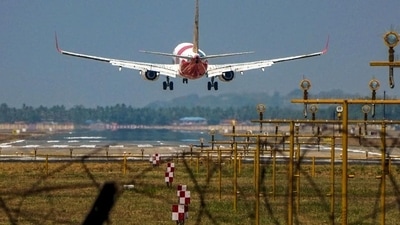 Tiruvananthapuram airport: All passengers and crew members onboard Air India Express flight IX 385 landed safely at Thiruvananthapuram airport. (PTI) Tiruvananthapuram airport: All passengers and crew members onboard Air India Express flight IX 385 landed safely at Thiruvananthapuram airport. (PTI)