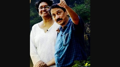 The image shows power couple Sarada Muraleedharan and V Venu. She is going to be the next Chief Secretary of Kerala. (X/@pendown) The image shows power couple Sarada Muraleedharan and V Venu. She is going to be the next Chief Secretary of Kerala. (X/@pendown)