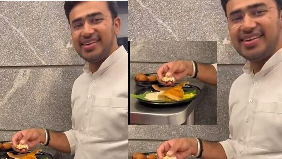 Tejasvi Surya: ಜನರು ಪ್ರವಾಹದಿಂದ ತತ್ತರಿಸುತ್ತಿದ್ದರೆ ತೇಜಸ್ವಿ ಸೂರ್ಯ ದೋಸೆ ತಿನ್ತಿದ್ರು