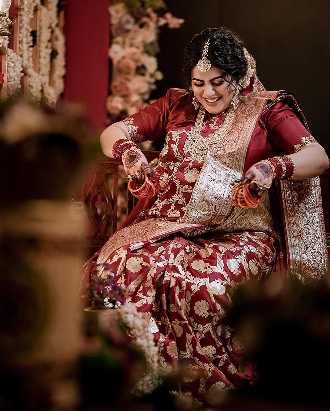 ಬಹುಭಾಷಾ ನಟಿ ಪೂರ್ಣಾ (ಶಾಮ್ನಾ ಕಾಸೀಮ್‌) ಇದೀಗ ಮೊದಲ ಮಗುವಿನ ನಿರೀಕ್ಷೆಯಲ್ಲಿದ್ದಾರೆ. (Instagram/ shamna kasim)&nbsp;