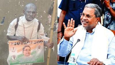 ಗಾಂಧಿ ವೇಷಧಾರಿಯ ಅಭಿಮಾನದ ಕಾಲ್ನಡಿಗೆ; ಸಿದ್ದರಾಮಯ್ಯ ಹುಟ್ಟೂರಿನಿಂದ ಬೆಂಗಳೂರಿನ ಸಿಎಂ ನಿವಾಸದವರೆಗೆ ಪಾದಯಾತ್ರೆ ಗಾಂಧಿ ವೇಷಧಾರಿಯ ಅಭಿಮಾನದ ಕಾಲ್ನಡಿಗೆ; ಸಿದ್ದರಾಮಯ್ಯ ಹುಟ್ಟೂರಿನಿಂದ ಬೆಂಗಳೂರಿನ ಸಿಎಂ ನಿವಾಸದವರೆಗೆ ಪಾದಯಾತ್ರೆ