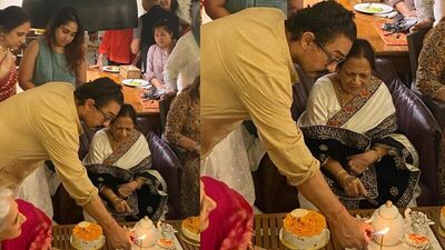 ಆಮೀರ್‌ ಖಾನ್‌ ಬುಧವಾರ ತಮ್ಮ ತಾಯಿ ಜೀನತ್‌ ಹುಸೇನ್‌ ಅವರ 89ನೇ ಹುಟ್ಟುಹಬ್ಬ ಆಚರಿಸಿದ್ದಾರೆ. ಈ ಬರ್ತ್‌ಡೇ ಪಾರ್ಟಿಗೆ ಆಮೀರ್‌ ತಮ್ಮ ಆತ್ಮೀಯರನ್ನು ಆಹ್ವಾನಿಸಿದ್ದರು. ಅವರಲ್ಲಿ ಕಿರಣ್‌ ರಾವ್‌ ಕೂಡಾ ಒಬ್ಬರು.&nbsp;