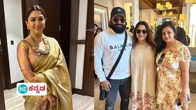ಖುಷ್ಬೂ ಜೊತೆ ರಿಷಬ್ ಶೆಟ್ಟಿ ದಂಪತಿ ಖುಷ್ಬೂ ಜೊತೆ ರಿಷಬ್ ಶೆಟ್ಟಿ ದಂಪತಿ