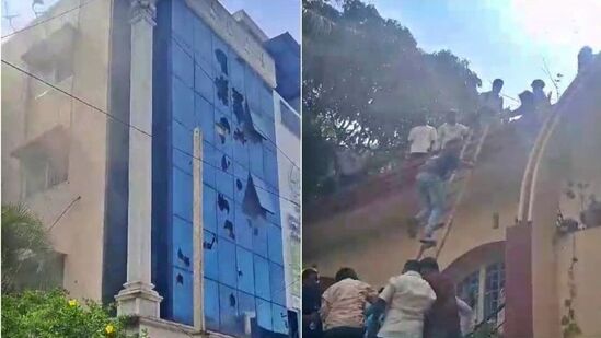 ಬೆಂಗಳೂರಿನ ಆರ್‌.ಟಿ ನಗರದ 80 ಅಡಿ ರಸ್ತೆಯಲ್ಲಿರುವ ಮಿರಾಕಲ್ ಡ್ರಿಂಕ್ಸ್‌ ಕಟ್ಟಡದಲ್ಲಿ 30ಕ್ಕೂ ಹೆಚ್ಚು ಉದ್ಯೋಗಿಗಳು ಕೆಲಸ ಮಾಡುತ್ತಿದ್ದಾರೆ. ಕಟ್ಟಡದ ಮಹಡಿಯಲ್ಲಿ ಶುಕ್ರವಾರ (ಏಪ್ರಿಲ್ 5) ಮಧ್ಯಾಹ್ನ ಬೆಂಕಿ ಅವಘಡ ಸಂಭವಿಸಿದೆ.
