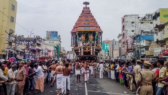 ಕಾಂಚೀಪುರಂ ವರದರಾಜ ಪೆರುಮಾಳ್ ದೇವರ ಬ್ರಹ್ಮರಥೋತ್ಸವ.