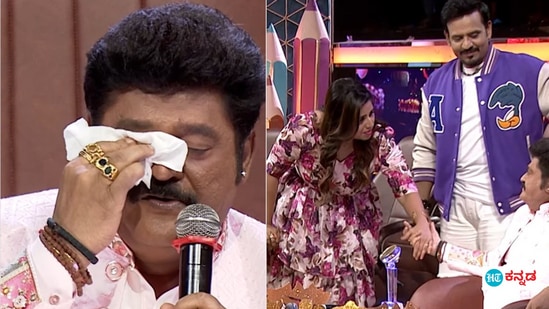 ಜೀ ಕನ್ನಡ ವಾಹಿನಿಯ ಕಾಮಿಡಿ ಕಿಲಾಡಿಗಳು ವೇದಿಕೆಯಲ್ಲಿ ಕನ್ನಡ ನಟ ಜಗ್ಗೇಶ್‌ ಕಣ್ಣೀರು ಹಾಕಿದ್ದಾರೆ. ನಮ್ಮ ಚಿತ್ರೋದ್ಯಮದವರೇ ಕೆಟ್ಟ ಸಿನಿಮಾ ಅಂತಾರೆ, ಅವರೇ ಅಪಪ್ರಚಾರ ಮಾಡ್ತಾರೆ ಎಂದ ಅವರು ಕನ್ನಡ ಚಿತ್ರರಂಗದ ವಾಸ್ತವ ನೆನೆದು ಗಳಗಳನೆ ಅತ್ತಿದ್ದಾರೆ. ಇವರ ಕಣ್ಣೀರಿಗೆ ನಟಿ ಅನುಶ್ರೀ ಮತ್ತು ಇತರರು ಭಾವುಕರಾಗಿದ್ದಾರೆ.&nbsp;