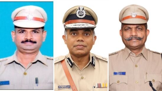 ಹಿರಿಯ ಐಪಿಎಸ್ ಅಧಿಕಾರಿಗಳಾದ ಚಂದ್ರಸೇಖರ್ (ಮಧ್ಯದಲ್ಲಿರುವವರು), ಶ್ರೀನಾಥ್ ಮಹಾದೇವ ಜೋಶಿ (ಎಡ ಚಿತ್ರ), ಸಿಕೆಬಾಬಾ (ಬಲಚಿತ್ರ) ಸೇರಿ 24 ಪೊಲೀಸ್ ಸಿಬ್ಬಂದಿಗೆ ರಾಷ್ಟ್ರಪತಿ ಪದಕ ಹಿರಿಯ ಐಪಿಎಸ್ ಅಧಿಕಾರಿಗಳಾದ ಚಂದ್ರಸೇಖರ್ (ಮಧ್ಯದಲ್ಲಿರುವವರು), ಶ್ರೀನಾಥ್ ಮಹಾದೇವ ಜೋಶಿ (ಎಡ ಚಿತ್ರ), ಸಿಕೆಬಾಬಾ (ಬಲಚಿತ್ರ) ಸೇರಿ 24 ಪೊಲೀಸ್ ಸಿಬ್ಬಂದಿಗೆ ರಾಷ್ಟ್ರಪತಿ ಪದಕ