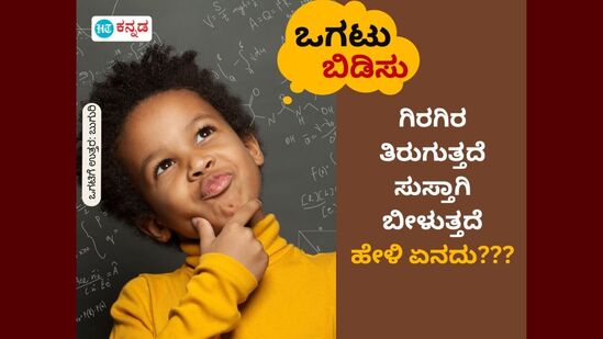 ಗಿರಗಿರ ತಿರುಗುತ್ತದೆ ಸುಸ್ತಾಗಿ ಬೀಳುತ್ತದೆ; ಹೇಳಿ ಏನದು???