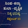 Horoscope Today: ಹಣ ಸಂಪಾದನೆಗೆ ಅನೇಕ ಅವಕಾಶಗಳು ಇರುತ್ತವೆ; ಸಿಂಹ, ಕನ್ಯಾ, ತುಲಾ, ವೃಶ್ಚಿಕ ರಾಶಿಯರ ದಿನ ಭವಿಷ್ಯ