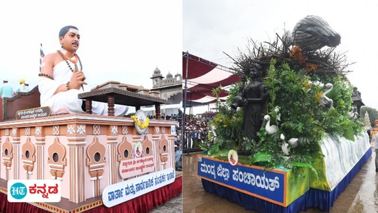 ಮೈಸೂರು ದಸರಾ ಜಂಬೂ ಸವಾರಿಯಲ್ಲಿ ಭಾಗಿಯಾಗಿ ಪ್ರಥಮ ಸ್ಥಾನ ಪಡೆದ ವಾರ್ತಾ ಇಲಾಖೆ ಹಾಗೂ ಮಂಡ್ಯ ಜಿಲ್ಲೆಯ ಸ್ತಬ್ಧಚಿತ್ರಗಳು