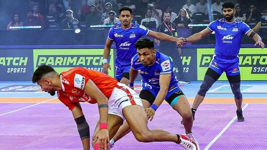 ಪ್ರೊ ಕಬಡ್ಡಿ ಲೀಗ್ನಲ್ಲಿ ಮಕಾಡೆ ಮಲಗಿದ ಗುಜರಾತ್ ಜೈಂಟ್ಸ್; ಕಳಪೆ ಪ್ರದರ್ಶನಕ್ಕೆ ಕಾರಣವೇನು? ಪ್ರೊ ಕಬಡ್ಡಿ ಲೀಗ್ನಲ್ಲಿ ಮಕಾಡೆ ಮಲಗಿದ ಗುಜರಾತ್ ಜೈಂಟ್ಸ್; ಕಳಪೆ ಪ್ರದರ್ಶನಕ್ಕೆ ಕಾರಣವೇನು?