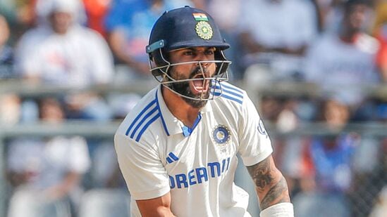 India's Virat Kohli in action