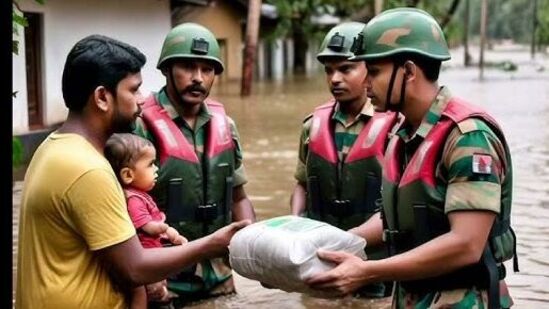 ಮಳೆ ಹಾಗೂ ಇತರೆ ವೈಪರಿತ್ಯದ ಕಾಲದಲ್ಲೂ ಎಎನ್‌ಎಫ್‌ ಸಿಬ್ಬಂದಿ ಸ್ಥಳೀಯರಿಗೆ ಆಹಾರ ನೀಡಿ ನೆರವಾಗಿದ್ದರು