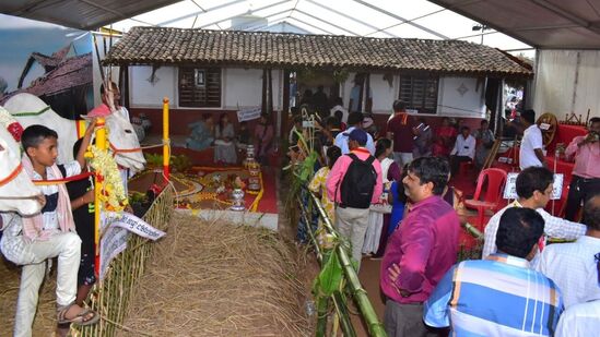 ಮಂಡ್ಯ ಎಂದರೆ ಕೃಷಿ ಬದುಕು. ಅಲ್ಲಿ ಮನೆ ಮುಂದೆ ಎತ್ತುಗಳು, ಹುಲ್ಲು, ಧವಸ ಧಾನ್ಯಗಳು. ಮಂಡ್ಯದ ಕೃಷಿ ಬದುಕಿನ ಸಮರ್ಥ ಅನಾವರಣ ಕನ್ನಡ ಸಾಹಿತ್ಯ ಸಮ್ಮೇಳನದಲ್ಲಿ ಮಾಡಲಾಗಿದೆ.