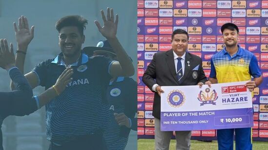 ಹರಿಯಾಣ ಮತ್ತು ಕರ್ನಾಟಕ ತಂಡಗಳ ನಡುವಿನ ವಿಜಯ್ ಹಜಾರೆ ಟ್ರೋಫಿ ಸೆಮಿಫೈನಲ್ ಪಂದ್ಯವು ಜನವರಿ 15ರ ಬುಧವಾರ ಮಧ್ಯಾಹ್ನ 1:30ಕ್ಕೆ ನಡೆಯಲಿದೆ. <p>ಹರಿಯಾಣ ಮತ್ತು ಕರ್ನಾಟಕ ತಂಡಗಳ ನಡುವಿನ ವಿಜಯ್ ಹಜಾರೆ ಟ್ರೋಫಿ ಸೆಮಿಫೈನಲ್ ಪಂದ್ಯವು ಜನವರಿ 15ರ ಬುಧವಾರ ಮಧ್ಯಾಹ್ನ 1:30ಕ್ಕೆ ನಡೆಯಲಿದೆ. </p>
