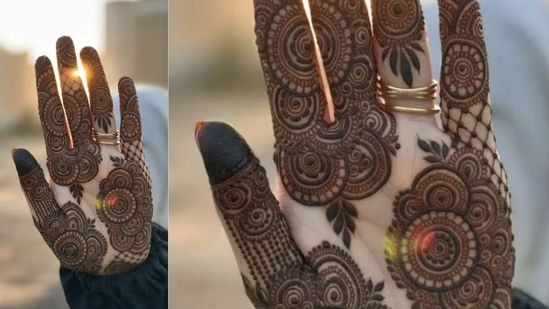 ಟ್ರೆಂಡಿ ಮೆಹಂದಿ ಕಲೆಈ ರೀತಿಯ ಸರಳ ಮತ್ತು ಕನಿಷ್ಠ ಮೆಹಂದಿ ಇತ್ತೀಚಿನ ದಿನಗಳಲ್ಲಿ ಹೆಚ್ಚು ಟ್ರೆಂಡ್ನಲ್ಲಿದೆ. ಇದರಲ್ಲಿ, ದುಂಡಗಿನ ಆಕಾರಗಳನ್ನು ಬಳಸಿ ಅನೇಕ ಸುಂದರವಾದ ಮಾದರಿಗಳನ್ನು ರಚಿಸಲಾಗಿದೆ. ನೀವು ಗೋರಂಟಿ ಕೋನ್ ಅನ್ನು ಚೆನ್ನಾಗಿ ನಿಭಾಯಿಸಲು ಸಾಧ್ಯವಾದರೆ, ನೀವು ಈ ವಿನ್ಯಾಸಗಳನ್ನು ಬಹಳ ಸುಲಭವಾಗಿ ಮಾಡಲು ಸಾಧ್ಯವಾಗುತ್ತದೆ. ಟ್ರೆಂಡಿ ಮೆಹಂದಿ ಕಲೆಈ ರೀತಿಯ ಸರಳ ಮತ್ತು ಕನಿಷ್ಠ ಮೆಹಂದಿ ಇತ್ತೀಚಿನ ದಿನಗಳಲ್ಲಿ ಹೆಚ್ಚು ಟ್ರೆಂಡ್ನಲ್ಲಿದೆ. ಇದರಲ್ಲಿ, ದುಂಡಗಿನ ಆಕಾರಗಳನ್ನು ಬಳಸಿ ಅನೇಕ ಸುಂದರವಾದ ಮಾದರಿಗಳನ್ನು ರಚಿಸಲಾಗಿದೆ. ನೀವು ಗೋರಂಟಿ ಕೋನ್ ಅನ್ನು ಚೆನ್ನಾಗಿ ನಿಭಾಯಿಸಲು ಸಾಧ್ಯವಾದರೆ, ನೀವು ಈ ವಿನ್ಯಾಸಗಳನ್ನು ಬಹಳ ಸುಲಭವಾಗಿ ಮಾಡಲು ಸಾಧ್ಯವಾಗುತ್ತದೆ.