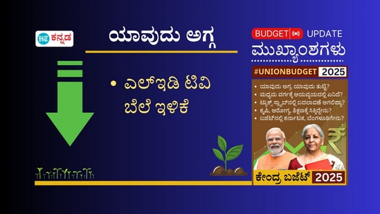 2025ರ ಕೇಂದ್ರ ಬಜೆಟ್‌ನಲ್ಲಿ ಎಲ್‌ಡಿಟಿ ಟಿವಿಯ ದರ ಇಳಿಕೆಯಾಗಿದೆ.&nbsp;