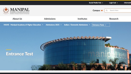 ಎಂಇಟಿ 2025: ಮಣಿಪಾಲ್ ಇನ್ಸ್ಟಿಟ್ಯೂಟ್ ಆಫ್ ಟೆಕ್ನಾಲಜಿ (ಎಂಐಟಿ) ಮೆಟ್ (ಎಂಇಟಿ) ಅಥವಾ ಮಣಿಪಾಲ್ ಎಂಟ್ರೆನ್ಸ್ ಟೆಸ್ಟ್ ಅನ್ನು ನಡೆಸುತ್ತಿದ್ದು, ಎರಡು ಹಂತಗಳಲ್ಲಿ ಈ ಬಾರಿ ನಡೆಯಲಿದೆ. ಮೊದಲ ಹಂತದ ಪರೀಕ್ಷೆ ಏಪ್ರಿಲ್ 18-19ರಂದು, ಎರಡನೇ ಹಂತದ ಪರೀಕ್ಷೆ ಮೇ 12 ರಂದು ನಡೆಯಲಿದೆ. ಅರ್ಜಿ ಸಲ್ಲಿಸಲು ಕೊನೇ ಮಾರ್ಚ್ 15 ಕೊನೇ ದಿನ. ಎಂಇಟಿ 2025: ಮಣಿಪಾಲ್ ಇನ್ಸ್ಟಿಟ್ಯೂಟ್ ಆಫ್ ಟೆಕ್ನಾಲಜಿ (ಎಂಐಟಿ) ಮೆಟ್ (ಎಂಇಟಿ) ಅಥವಾ ಮಣಿಪಾಲ್ ಎಂಟ್ರೆನ್ಸ್ ಟೆಸ್ಟ್ ಅನ್ನು ನಡೆಸುತ್ತಿದ್ದು, ಎರಡು ಹಂತಗಳಲ್ಲಿ ಈ ಬಾರಿ ನಡೆಯಲಿದೆ. ಮೊದಲ ಹಂತದ ಪರೀಕ್ಷೆ ಏಪ್ರಿಲ್ 18-19ರಂದು, ಎರಡನೇ ಹಂತದ ಪರೀಕ್ಷೆ ಮೇ 12 ರಂದು ನಡೆಯಲಿದೆ. ಅರ್ಜಿ ಸಲ್ಲಿಸಲು ಕೊನೇ ಮಾರ್ಚ್ 15 ಕೊನೇ ದಿನ.