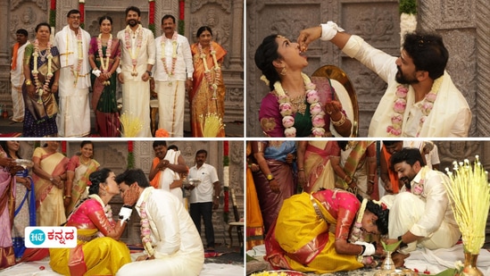 ವಿವಾಹಪೂರ್ವ ಶಾಸ್ತ್ರದಲ್ಲಿ ಭಾಗವಹಿಸಿದ ಧನಂಜಯ್‌- ಧನ್ಯತಾ ಜೋಡಿ
