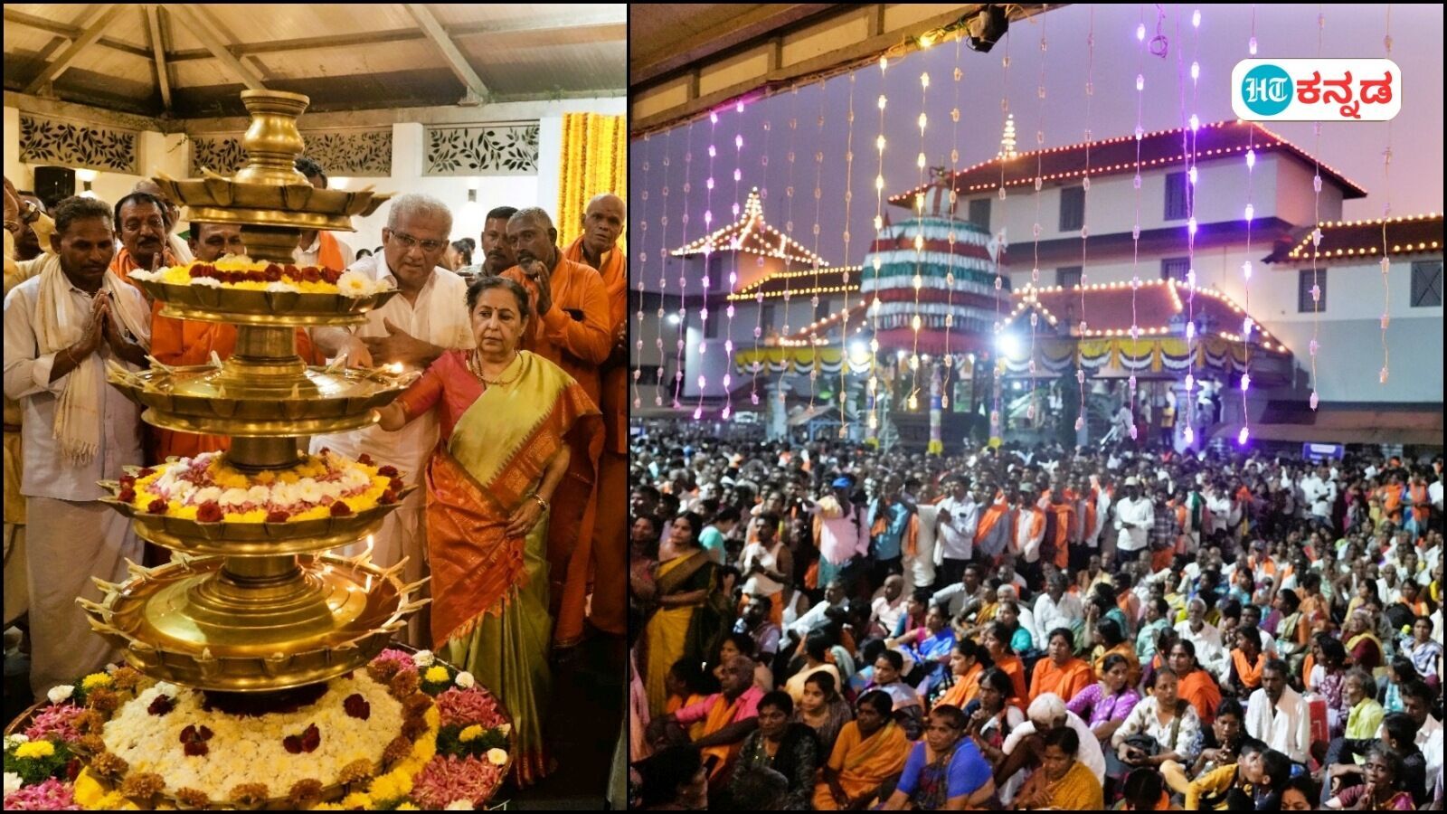 ಶಿವಪಂಚಾಕ್ಷರಿ ಮಂತ್ರ ಪಠಣದೊಂದಿಗೆ ಧರ್ಮಸ್ಥಳದಲ್ಲಿ ಶಿವರಾತ್ರಿ ಜಾಗರಣೆ ಆರಂಭ; ಸಾವಿರಾರು ಭಕ್ತರು ಭಾಗಿ