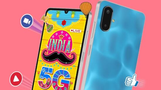 ಸ್ಯಾಮ್‌ಸಂಗ್ ಗ್ಯಾಲಕ್ಸಿ F06 5G Samsung Galaxy F06 5Gಈ ಫೋನ್ ಫ್ಲಿಪ್‌ಕಾರ್ಟ್‌ನಲ್ಲಿ 9,499 ರೂ.ಗಳಿಗೆ ಲಿಸ್ಟ್ ಮಾಡಲಾಗಿದೆ. ಈ ಬೆಲೆಗೆ, ನೀವು 4GB RAM ಮತ್ತು 128GB ಸ್ಟೋರೇಜ್ ಹೊಂದಿರುವ ಆವೃತ್ತಿ ಪಡೆಯುತ್ತೀರಿ. ಈ ಫೋನ್ 6.7-ಇಂಚಿನ ಡಿಸ್ಪ್ಲೇ, 50MP ಮುಖ್ಯ ಹಿಂಭಾಗದ ಕ್ಯಾಮೆರಾ, 8MP ಸೆಲ್ಫಿ ಕ್ಯಾಮೆರಾ, ಡೈಮೆನ್ಸಿಟಿ 6300 ಪ್ರೊಸೆಸರ್ ಚಿಪ್ ಮತ್ತು 5000mAh ಬ್ಯಾಟರಿಯನ್ನು ಹೊಂದಿದೆ.&nbsp;