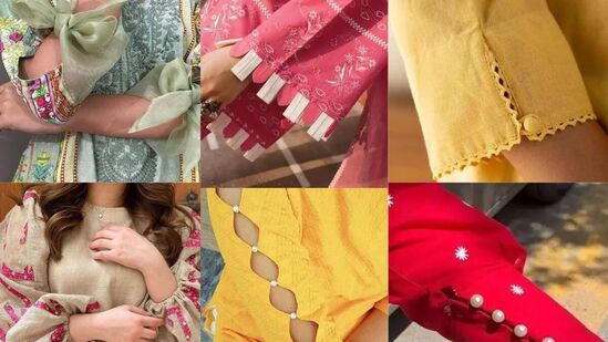 ಟ್ರೆಂಡಿ ಸ್ಲೀವ್ಸ್ ವಿನ್ಯಾಸ: ಕುರ್ತಿಗೆ ಸುಂದರ ಮತ್ತು ಸ್ಟೈಲಿಶ್ ಲುಕ್ ನೀಡಲು, ನೆಕ್ ಡಿಸೈನ್ ಜೊತೆಗೆ ತೋಳುಗಳ ಬಗ್ಗೆಯೂ ಗಮನ ಹರಿಸುವುದು ಬಹಳ ಮುಖ್ಯ. ಚೂಡಿದಾರ್ ಧರಿಸುವಾಗ ಸ್ಟೈಲಿಶ್ ಲುಕ್ ಬಯಸಿದರೆ, ನಿಮ್ಮ ಕುರ್ತಿಯ ತೋಳುಗಳನ್ನು ತಯಾರಿಸುವಾಗ, ಖಂಡಿತವಾಗಿಯೂ ಈ ಟ್ರೆಂಡಿ ತೋಳು ವಿನ್ಯಾಸಗಳನ್ನು ನೋಡಿ. 8 ಟ್ರೆಂಡಿ ತೋಳುಗಳ ವಿನ್ಯಾಸಗಳು ಇಲ್ಲಿವೆ.