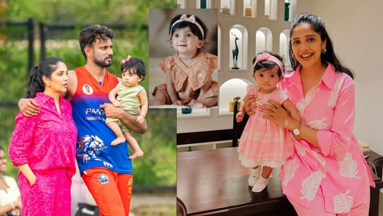 Milana Nagaraj Darling Krishna Baby: ಕನ್ನಡ ಸಿನಿರಂಗದ ಮುದ್ದಾದ ಜೋಡಿ ಡಾರ್ಲಿಂಗ್‌ ಕೃಷ್ಣ ಮತ್ತು ಮಿಲನಾ ನಾಗರಾಜ್‌ ತಮ್ಮ ಮಗಳ ಜತೆ ಫೋಟೋಶೂಟ್‌ ಮಾಡಿಸಿಕೊಂಡಿದ್ದು, ಇನ್‌ಸ್ಟಾಗ್ರಾಂನಲ್ಲಿ ಹಂಚಿಕೊಂಡಿದ್ದಾರೆ. ಮಗಳ ಜತೆ ಅಪ್ಪ ಮತ್ತು ಅಮ್ಮ ಸಂಭ್ರಮಿಸುತ್ತಿರುವ ಈ ಫೋಟೋಗಳು ನಿಮ್ಮ ಹೃದಯವನ್ನೂ ಮುದಗೊಳಗಿಸಬಹುದು. ಡಾರ್ಲಿಂಗ್‌ ಕೃಷ್ಣ ಇಂದು ಹಂಚಿಕೊಂಡ ಫೋಟೋ, ಮಿಲನಾ ನಾಗರಾಜ್‌ ನಿನ್ನೆ ಹಂಚಿಕೊಂಡ ಫೋಟೋ, ಇವರಿಬ್ಬರು ಈ ಹಿಂದೆ ಹಂಚಿಕೊಂಡ ಮಗುವಿನ ಫೋಟೋಗಳನ್ನು ಇಲ್ಲಿ ನೀಡಲಾಗಿದೆ.
