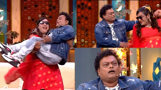 ಮಜಾ ಟಾಕೀಸ್‌ ಈ ವಾರ ಮಹಾ ಸಂಚಿಕೆಯ ಮೂಲಕ ಕಿರುತೆರೆ ವೀಕ್ಷಕರನ್ನು ರಂಜಿಸಲು ಸೃಜನ್‌ ಲೋಕೇಶ್‌ ತಂಡ ಸಜ್ಜಾಗಿದೆ. ಈ ಬಾರಿ ಕಾಮಿಡಿ ವೇದಿಕೆಗೆ ಹಾಸ್ಯ ನಟ ಸಾಧು ಕೋಕಿಲ ಆಗಮಿಸಿದ್ದಾರೆ. ಇವರನ್ನು ಜಿಲೇಬಿ ರಾಣಿ ಎಂಬಾಕೆ ವೇದಿಕೆಯ ಮೇಲೆಯೇ ಎರಡು ಕೈಗಳಿಂದ ಪ್ರೀತಿಯಿಂದ ಎತ್ತಿ ತಿರುಗಿಸಿದ್ದಾಳೆ.