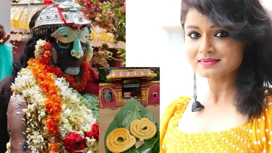ಶಿವರಾಜ್ ಕುಮಾರ್ಗೆ ತೆಗೆದಿಟ್ಟ ಕೊರಗಜ್ಜನ ಪ್ರಸಾದ ತಿಂದ ಇಳಾ ವಿಟ್ಲ ಶಿವರಾಜ್ ಕುಮಾರ್ಗೆ ತೆಗೆದಿಟ್ಟ ಕೊರಗಜ್ಜನ ಪ್ರಸಾದ ತಿಂದ ಇಳಾ ವಿಟ್ಲ