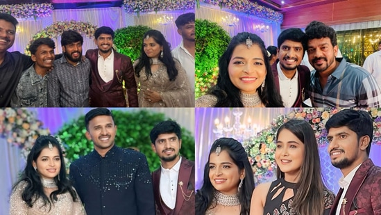 ಕನ್ನಡ ಕಿರುತೆರೆಯ ಜನಪ್ರಿಯ ಶೋ ಸರಿಗಮಪ ಮೂಲಕ ಹೆಚ್ಚು ಜನಪ್ರಿಯತೆ ಪಡೆದು, ಸಿನಿಮಾ, ಸೀರಿಯಲ್‌, ವೇದಿಕೆ ಕಾರ್ಯಕ್ರಮಗಳಲ್ಲಿಯೂ ಹಾಡಿನ ಮೂಲಕ ಗಮನ ಸೆಳೆದವರು ಗಾಯಕಿ ಪೃಥ್ವಿ ಭಟ್.‌ ಇದೇ ಗಾಯಕಿ ಇತ್ತೀಚೆಗಷ್ಟೇ ಮನೆ ಬಿಟ್ಟು ಓಡಿ ಹೋಗಿ ಅಭಿಷೇಕ್‌ ಎಂಬುವವರನ್ನು ಮದುವೆಯಾಗಿದ್ದರು. ಇದೀಗ ಇದೇ ಜೋಡಿಯ ರಿಸೆಪ್ಷನ್‌ ಬೆಂಗಳೂರಿನಲ್ಲಿ ನೆರವೇರಿದೆ. ಇಲ್ಲಿವೆ ಫೋಟೋಸ್.‌