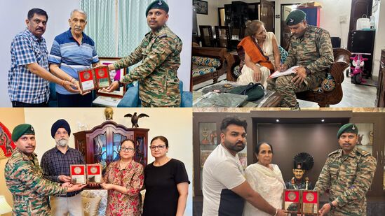 ಕಾರ್ಗಿಲ್ ಯುದ್ಧದಲ್ಲಿ ಹುತಾತ್ಮರಾಗಿದ್ದ  ಯೋಧರ ಕುಟುಂಬಗಳನ್ನು ಭೇಟಿ ಮಾಡಿರುವ ಭಾರತೀಯ ಸೇನೆ ಗೌರವ ಸಲ್ಲಿಸಿದೆ.