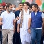 Priyanka Gandhi walks in Bharat Jodo yatra