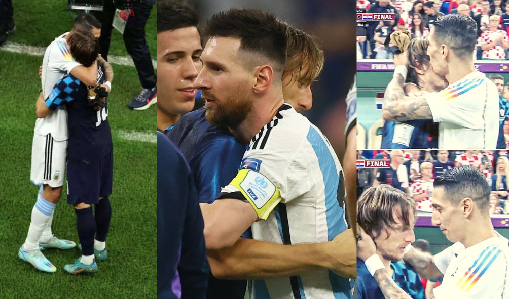 argentina players consoled luka modric