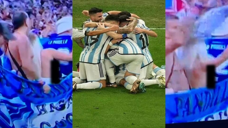 Argentina topless fan Argentina topless fan