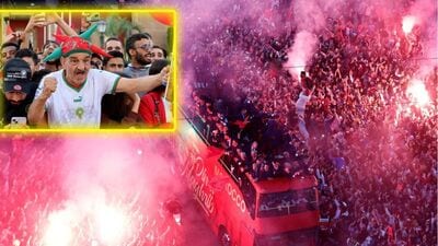 Morocco football team Grand Welcome