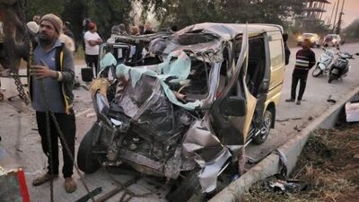 Accident on Mumbai-Goa highway 