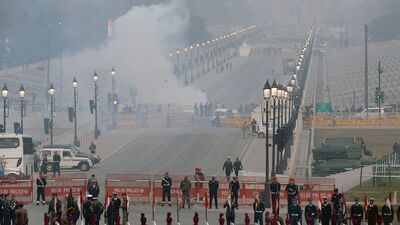७४ व्या प्रजासत्ताक दिनाच्या पार्श्वभूमीवर कर्तव्यपथावर कार्यक्रमाची जंगी तयारी करण्यात येत आहे. <p>७४ व्या प्रजासत्ताक दिनाच्या पार्श्वभूमीवर कर्तव्यपथावर कार्यक्रमाची जंगी तयारी करण्यात येत आहे.</p>