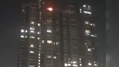 Fire Incident In RA Residency Tower Dadar