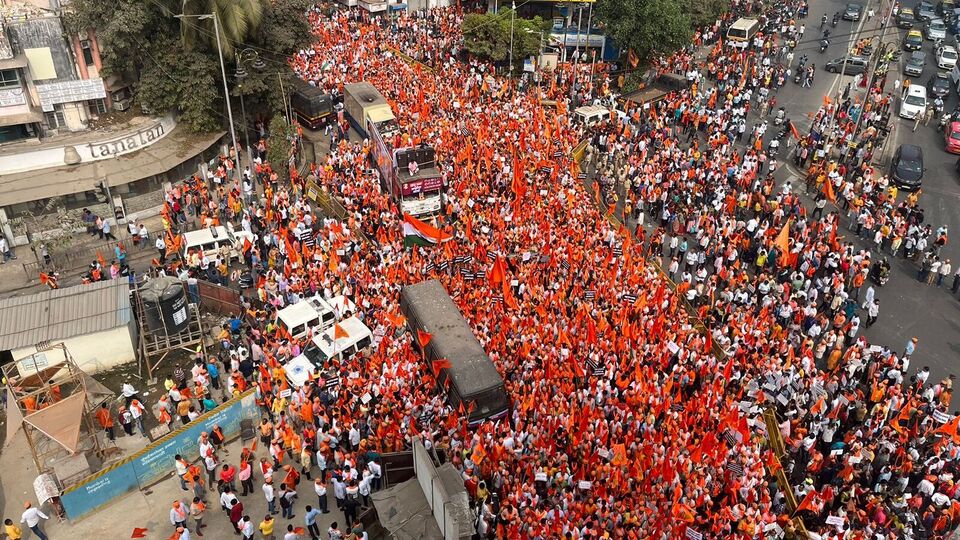 Hindu Jan Akrosh Morcha लव्ह जिहाद विरोधी हिंदू जन आक्रोश मोर्चाला सुरुवात शिवाजी पार्क तुडुंब 5704