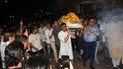 Satish Kaushik Funeral In Mumbai 