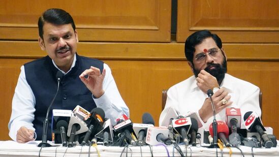 Maharashtra Chief Minister Eknath Shinde and Dy Chief Minister Devendra Fadnavis
