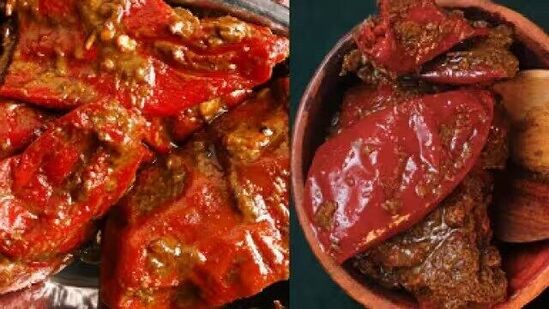 बनारसी लाल मिरचीचे लोणचे